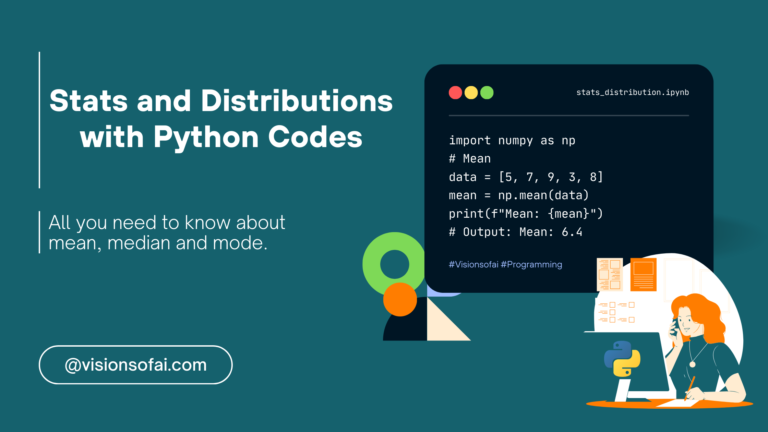 Stats and Distributions with Python Codes written